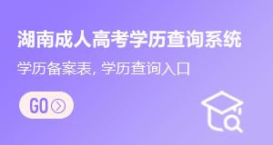 湖南成人高考学历查询系统