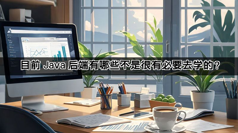 目前 Java 后端有哪些不是很有必要去学的？(图1)